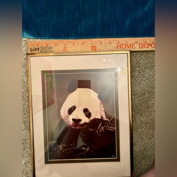 Black & White Framed Panda Print - Picture 4 of 8